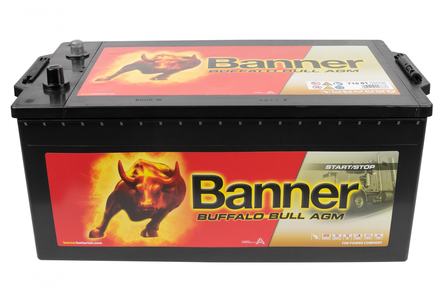 АКУМУЛЯТОРНА БАТАРЕЯ BANNER ВИКОРИСТОВУЮТЬСЯ ДЛЯ ЗАПУСКУ ПОРШНЕВИХ ДВИГУНІВ 12V 210AH